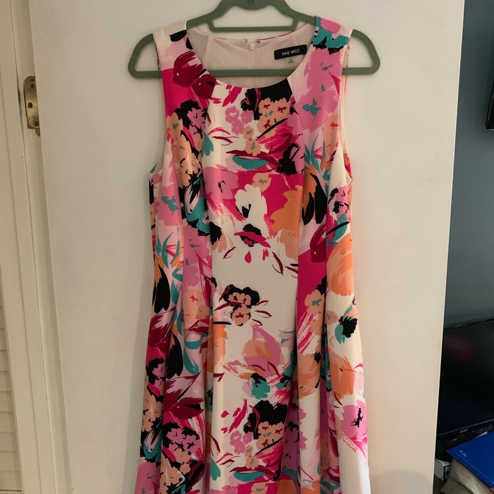 Spring Floral Size 14 Nine West Dress